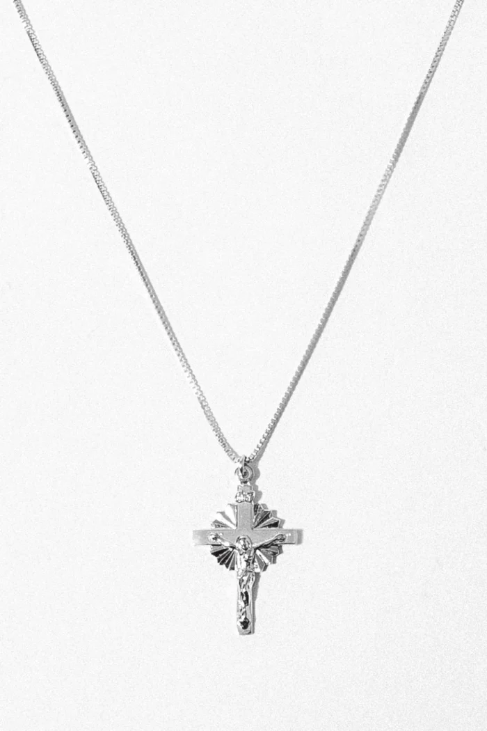 Stylish Stainless Steel Cross Necklace - Image 1