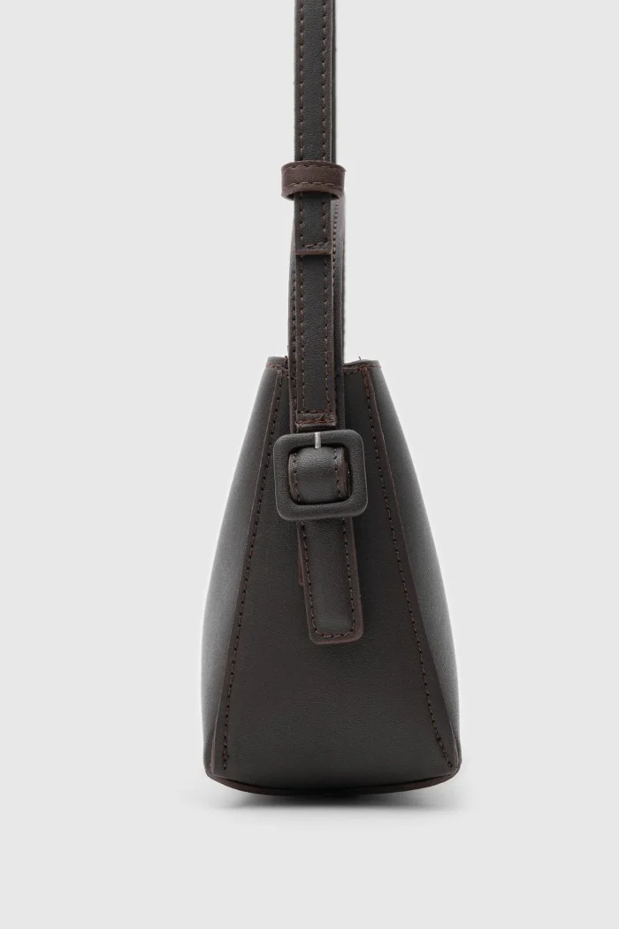 Chic Brown Crossbody Bag - Image 4