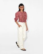 Floral Print Puff Sleeve Blouse - Image 4