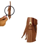 Bohemian Style Faux Leather Fringe Clutch Bag - Image 7