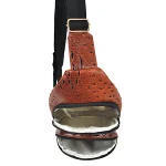 Vintage-Style Faux Leather Sling Bag - Image 4