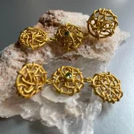 Intricate Wire Mesh Earrings - Image 4