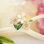 Elegant Floral Fantasy Ring - Image 3