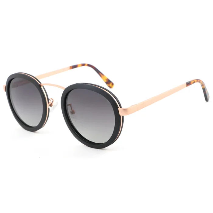 Stylish Round Frame Sunglasses - Image 1