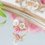 Floral Fantasy Enamel Ring - Image 5