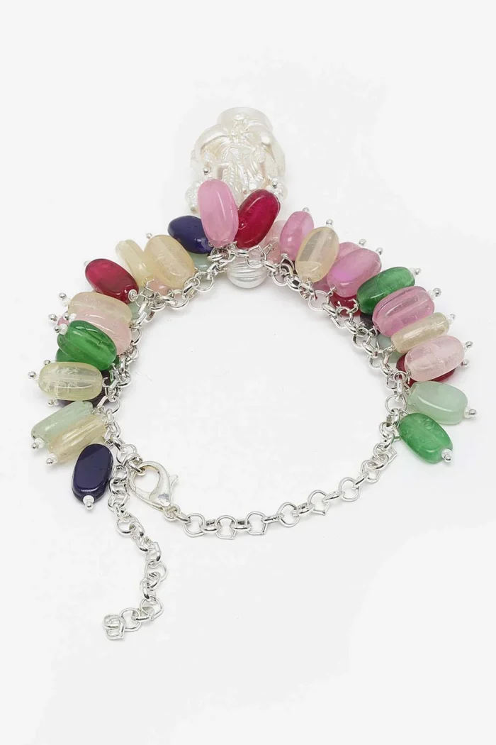 Elegant Multicolor Gemstone Bracelet - Image 4