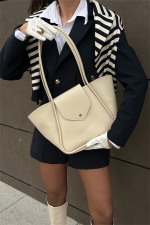 Elegant Beige Tote Bag - Image 7