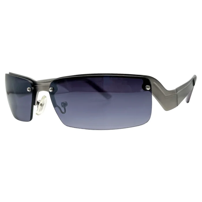 Stylish Semi-Rimless Rectangular Sunglasses - Image 3