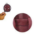 Elegant Burgundy Leather Backpack - Image 7