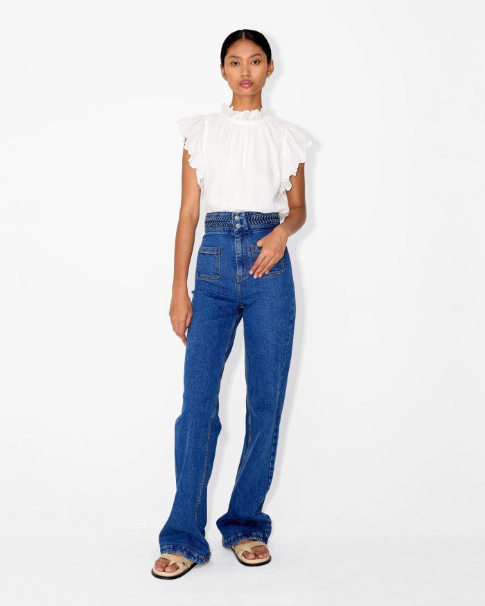 Elegant White Ruffled Top - Image 3