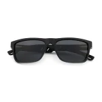 Stylish Black Rectangular Sunglasses - Image 2
