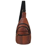 Vintage-Style Faux Leather Sling Bag - Image 2