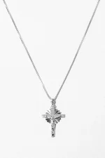 Stylish Stainless Steel Cross Necklace - Image 2