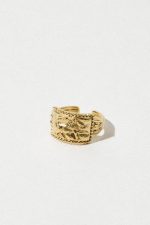 Elegant Antique-Style Etched Ring