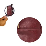 Elegant Burgundy Leather Backpack - Image 6