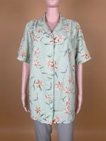 Elegant Floral Printed Satin Shirt - Image 2