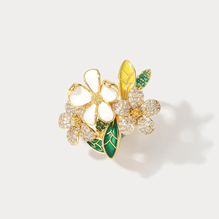Elegant Floral Fantasy Ring - Image 11