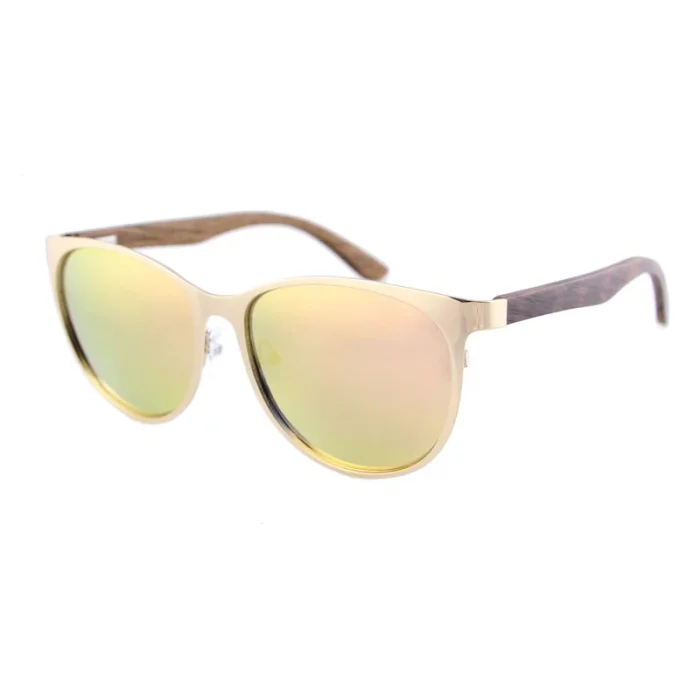 Stylish Lightweight Sunglasses With Wooden Temples - Image 1
