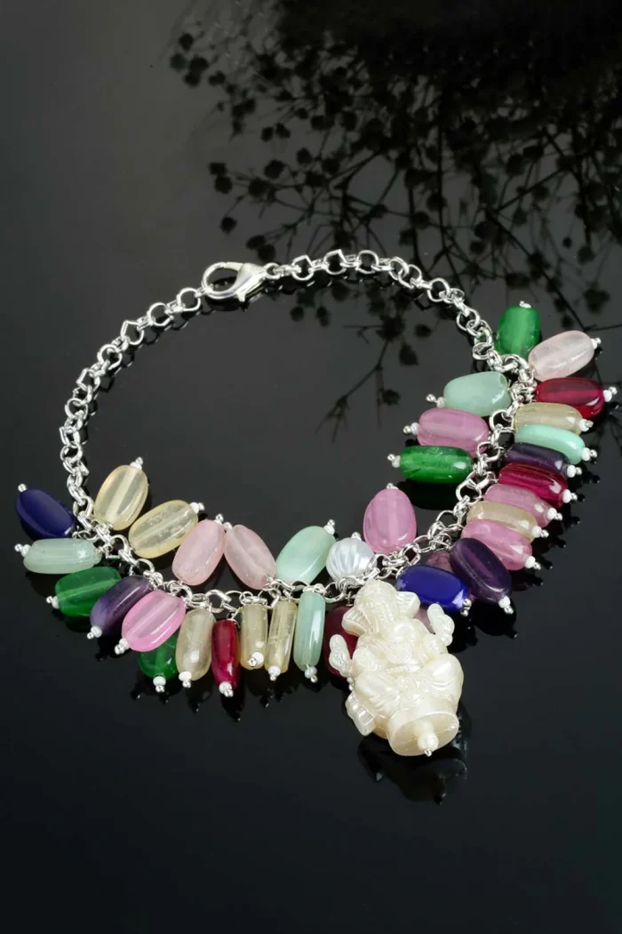 Elegant Multicolor Gemstone Bracelet - Image 2