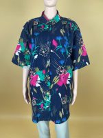 Elegant Floral-Pattern Oversized Shirt - Image 2