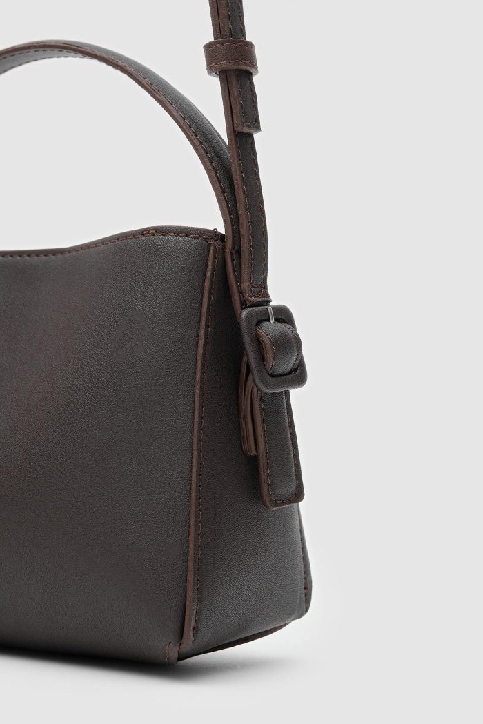 Chic Brown Crossbody Bag - Image 3
