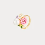 Floral Fantasy Enamel Ring