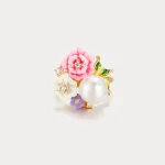 Floral Fantasy Enamel Ring - Image 6