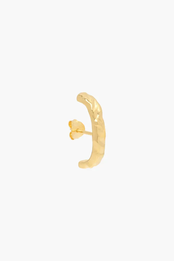 Elegant Curved Textured Earrings - Image 2