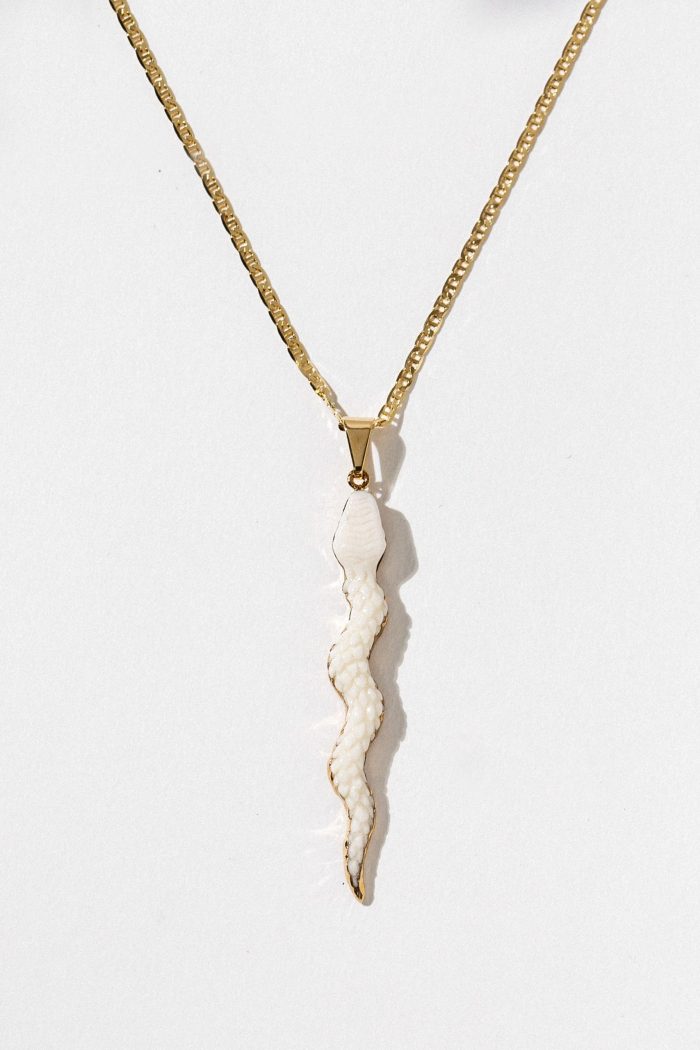 Elegant Serpentine Charm Necklace - Image 2