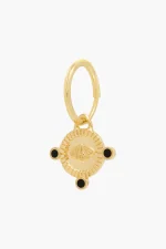 Elegant Gold-Tone Hoop Earrings - Image 2