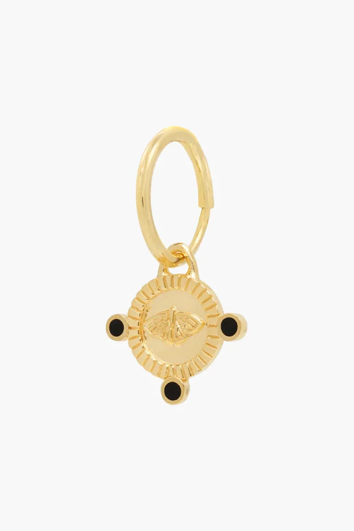 Elegant Gold-Tone Hoop Earrings - Image 2