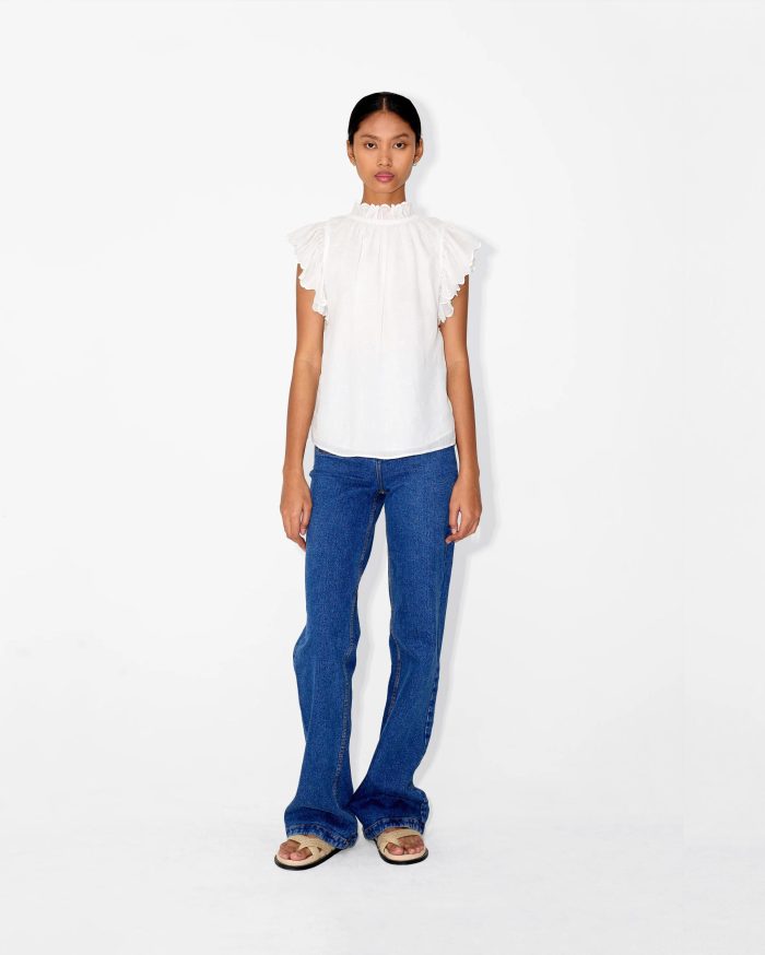 Elegant White Ruffled Top - Image 4