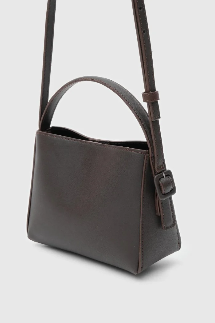 Chic Brown Crossbody Bag - Image 5