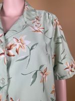 Elegant Floral Printed Satin Shirt - Image 3