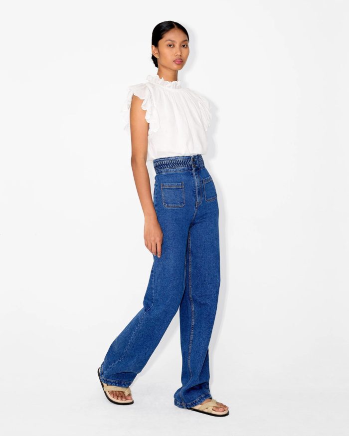 Elegant White Ruffled Top - Image 2