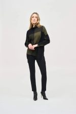 Modern Geometric Knit Sweater - Image 2