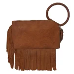 Bohemian Style Faux Leather Fringe Clutch Bag - Image 4