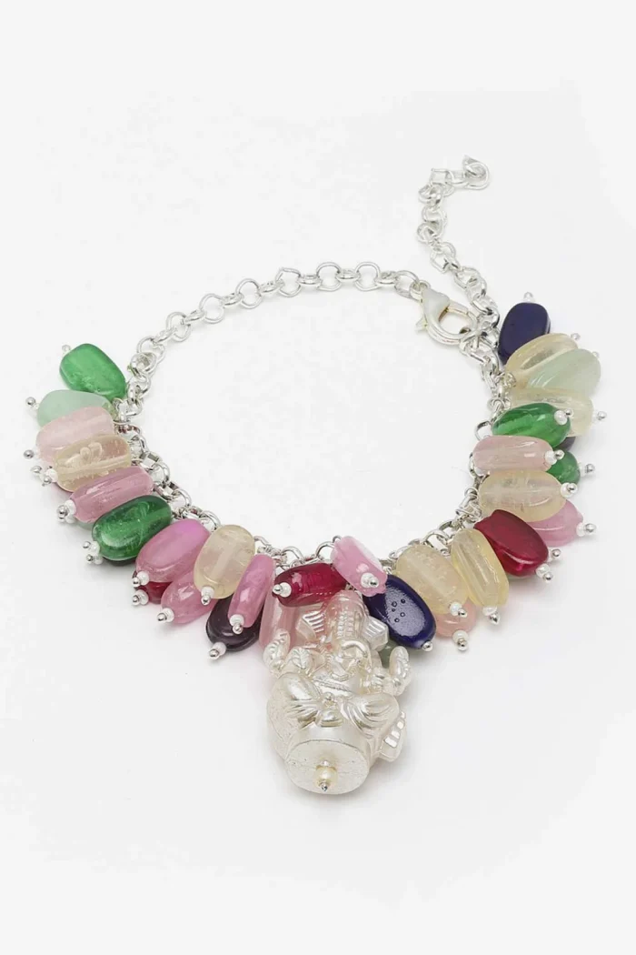 Elegant Multicolor Gemstone Bracelet - Image 3